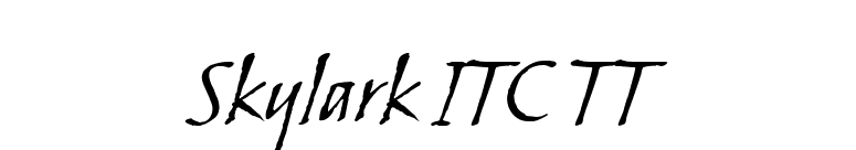 Skylark ITC TT font preview