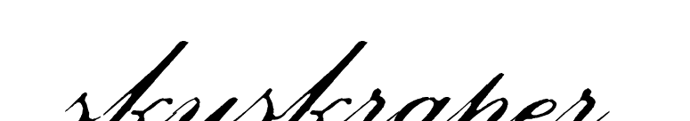Skyskraper font preview