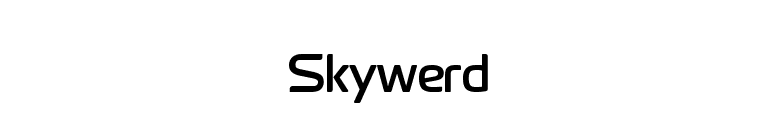 Skywerd font preview