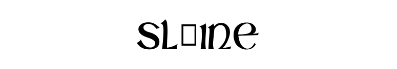 Sl‡ine font preview