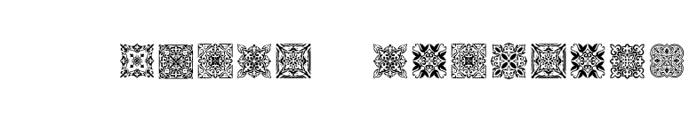 SL Square Ornaments font preview