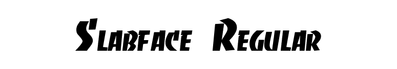 Slabface Regular font preview