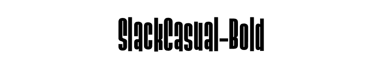 SlackCasual-Bold font preview
