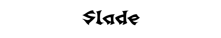 Slade font preview