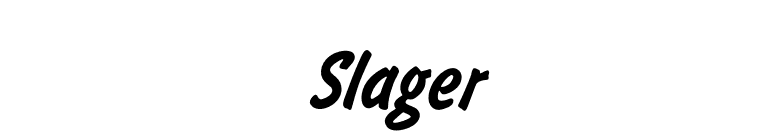 Slager font preview