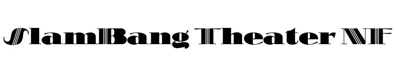 SlamBang Theater NF font preview