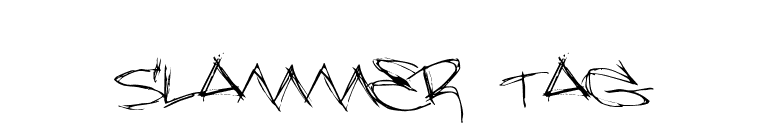 Slammer tag font preview
