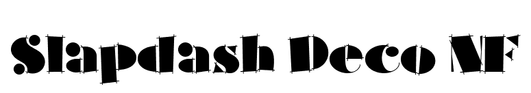 Slapdash Deco NF font preview