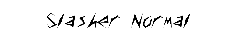 Slasher Normal font preview