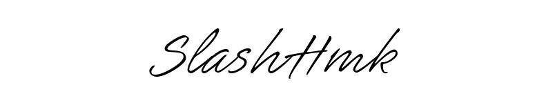 SlashHmk font preview