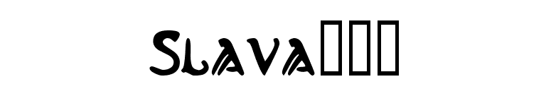 Slavaâ„¢ font preview
