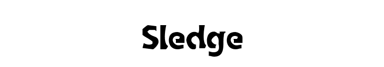 Sledge font preview