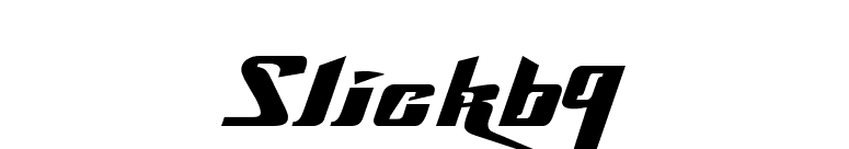 Slick69 font preview