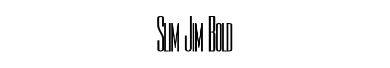 Slim Jim Bold font preview