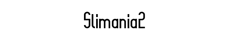 Slimania2 font preview
