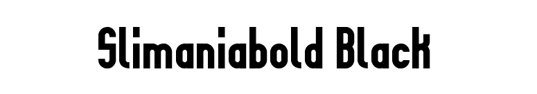Slimaniabold Black font preview