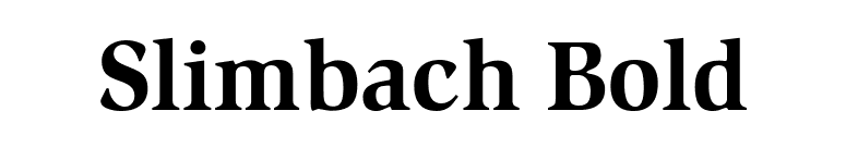 Slimbach Bold font preview