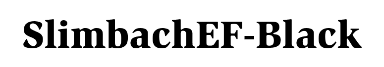 SlimbachEF-Black font preview