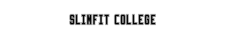 Slimfit College font preview