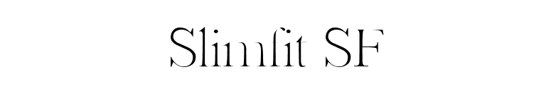 Slimfit SF font preview