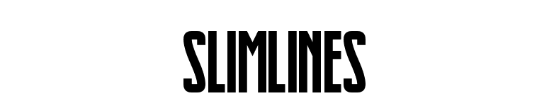 Slimlines font preview