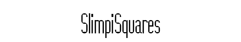 SlimpiSquares font preview