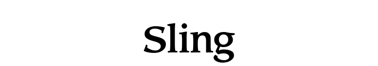 Sling font preview