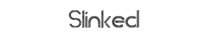 Slinked  font preview