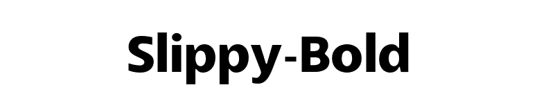 Slippy-Bold font preview