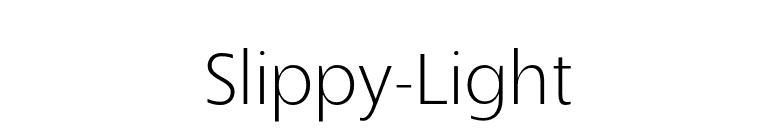 Slippy-Light font preview