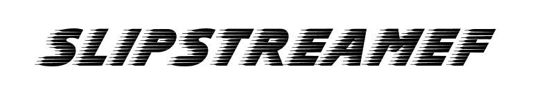 SlipstreamEF font preview