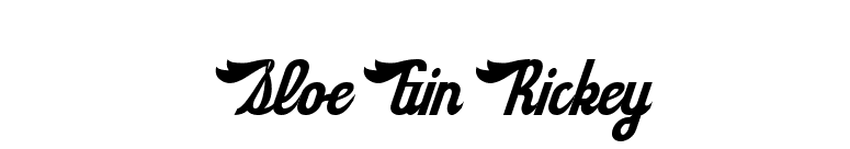 Sloe Gin Rickey font preview