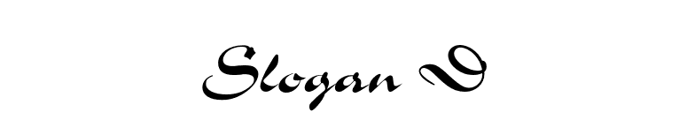 Slogan D font preview