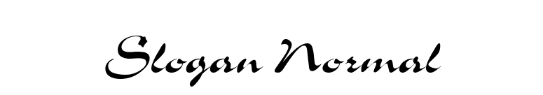 Slogan Normal font preview