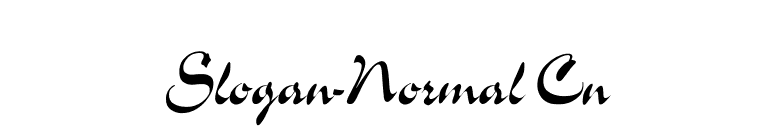 Slogan-Normal Cn font preview