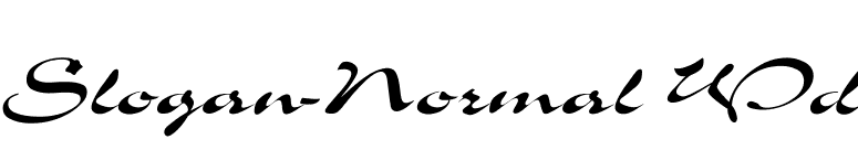 Slogan-Normal Wd font preview