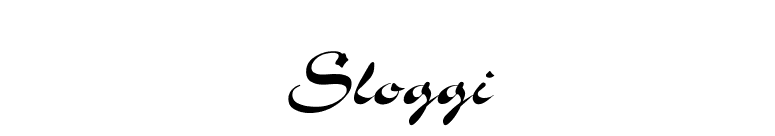 Sloggi font preview
