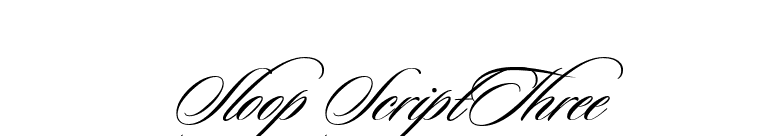 Sloop ScriptThree font preview