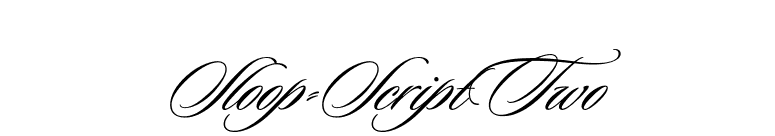 Sloop-ScriptTwo font preview
