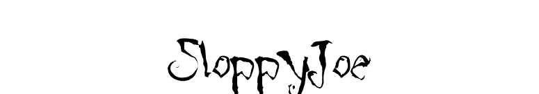 SloppyJoe font preview