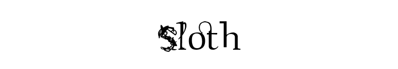 Sloth font preview