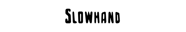 Slowhand font preview