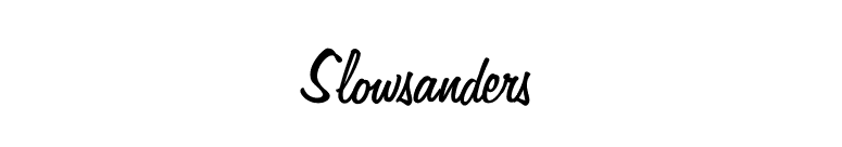 Slowsanders font preview