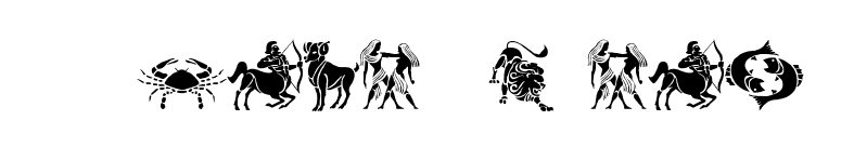SLZodiacStencils font preview