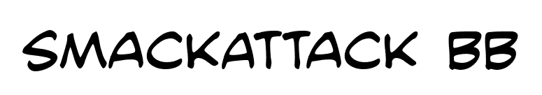 SmackAttack BB font preview