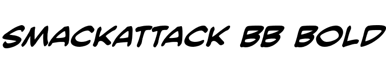 SmackAttack BB Bold font preview