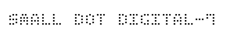 Small Dot Digital-7 font preview