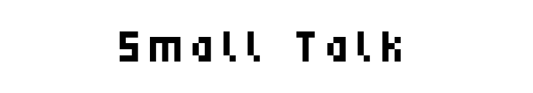 Small Talk font preview