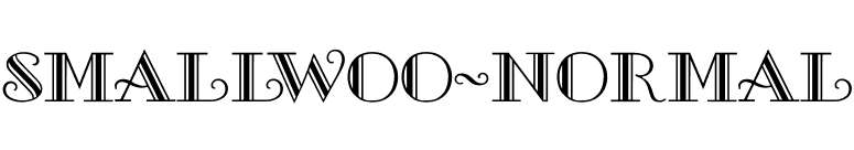 Smallwoo-Normal font preview