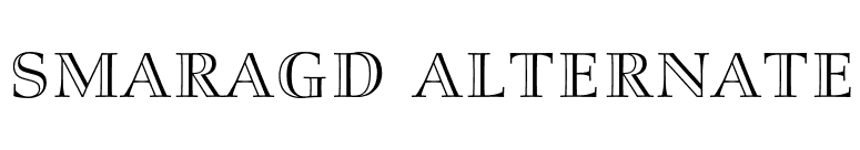 Smaragd Alternate font preview
